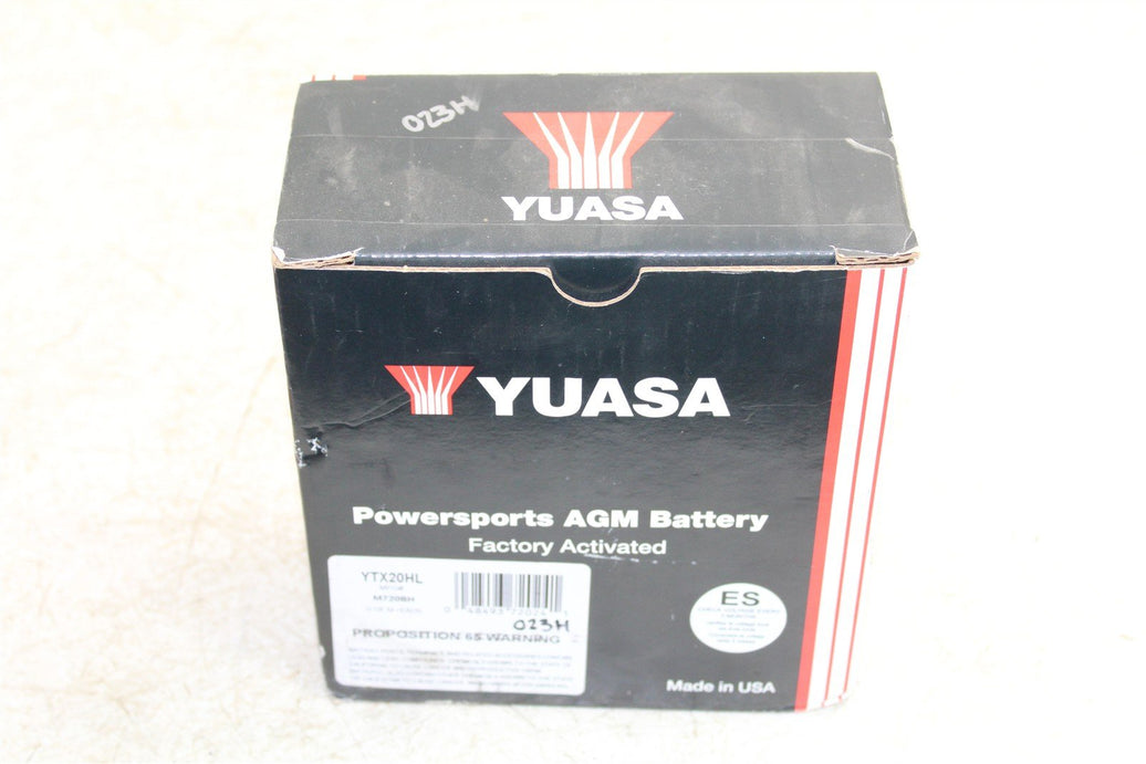 YUASA AGM Battery YTX20HL NEW M720BH NOS 023H