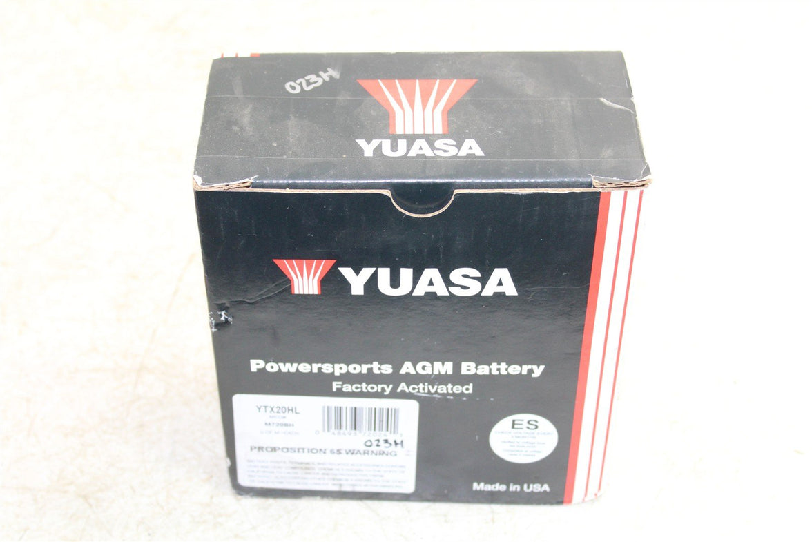 YUASA AGM Battery YTX20HL NEW M720BH NOS 023H