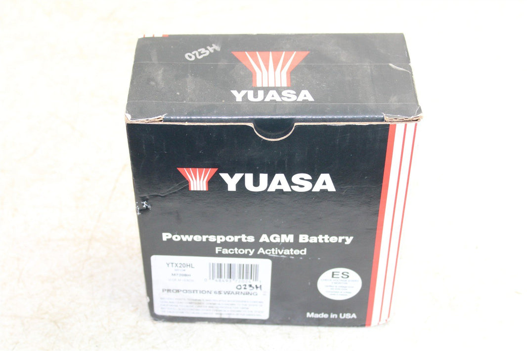 YUASA AGM Battery YTX20HL NEW M720BH NOS 023H