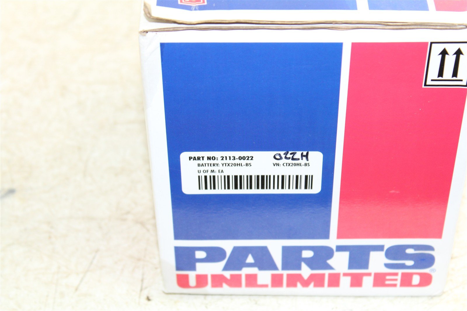 Parts Unlimited AGM Battery YTX20HL-BS NEW 2113-0022 NOS 022H