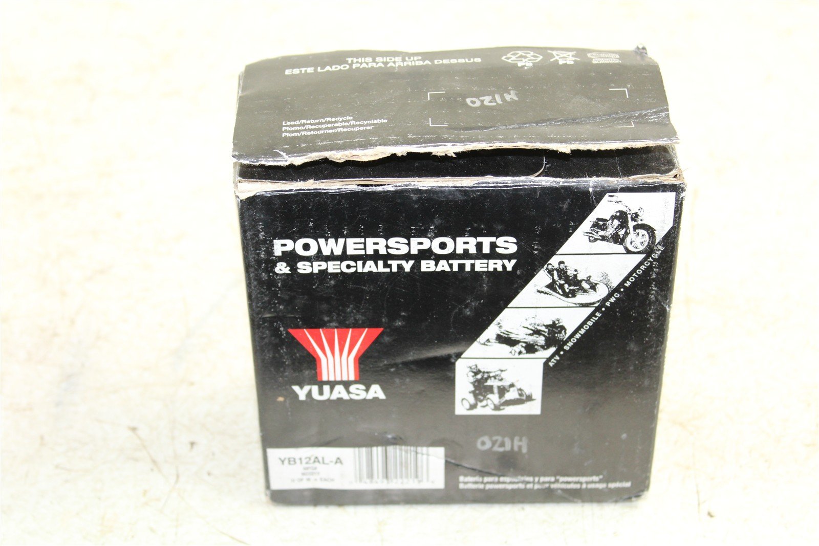 YUASA AGM Battery YB12AL-A NEW M2221Y NOS 021H