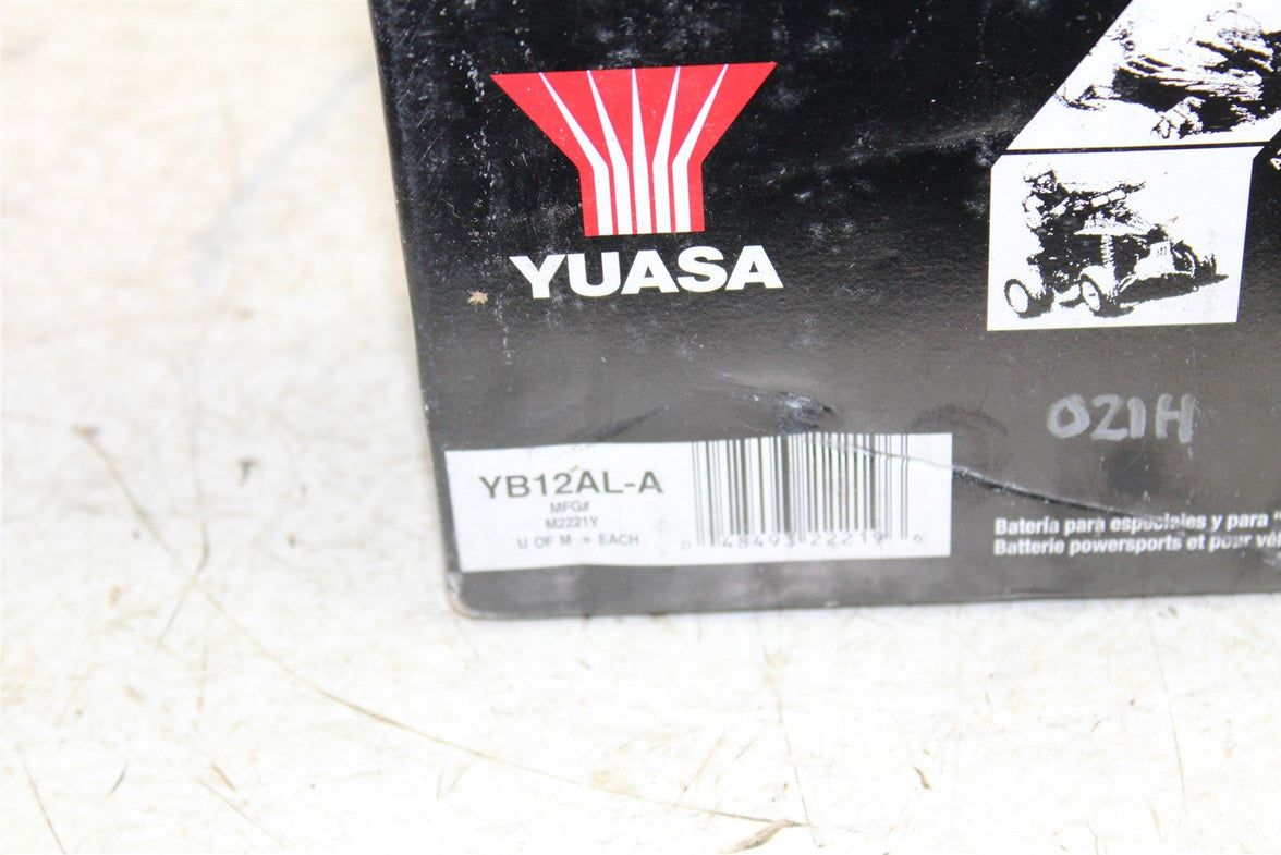 YUASA AGM Battery YB12AL-A NEW M2221Y NOS 021H
