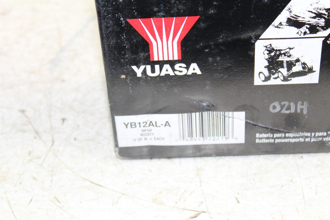 YUASA AGM Battery YB12AL-A NEW M2221Y NOS 021H