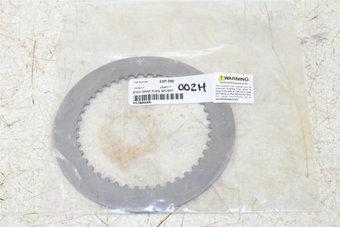 Belt Drives EDP-200 Clutch Backing Plate for SS-2 2in. Drive NEW 002H