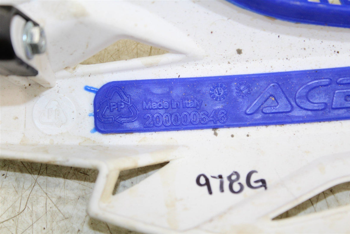 Acerbis Left Hand Brush Guards Blue White 978G