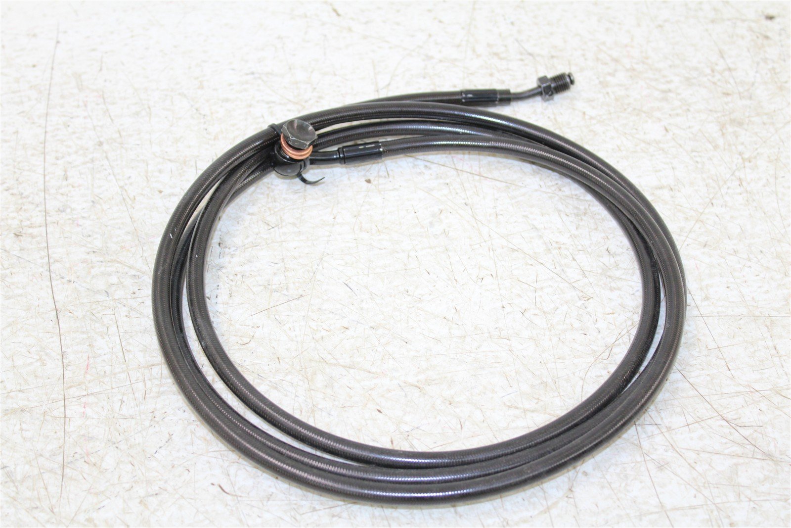 LA Choppers Extended Midnight Braided Hydraulic Clutch Line LA-8052C13M NEW 911G