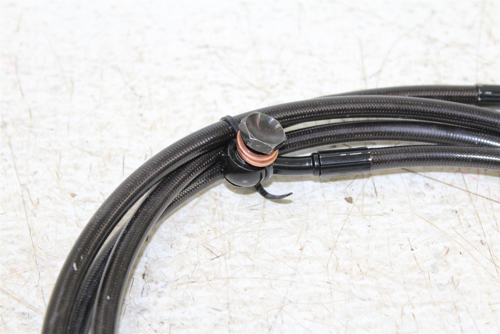 LA Choppers Extended Midnight Braided Hydraulic Clutch Line LA-8052C13M NEW 911G