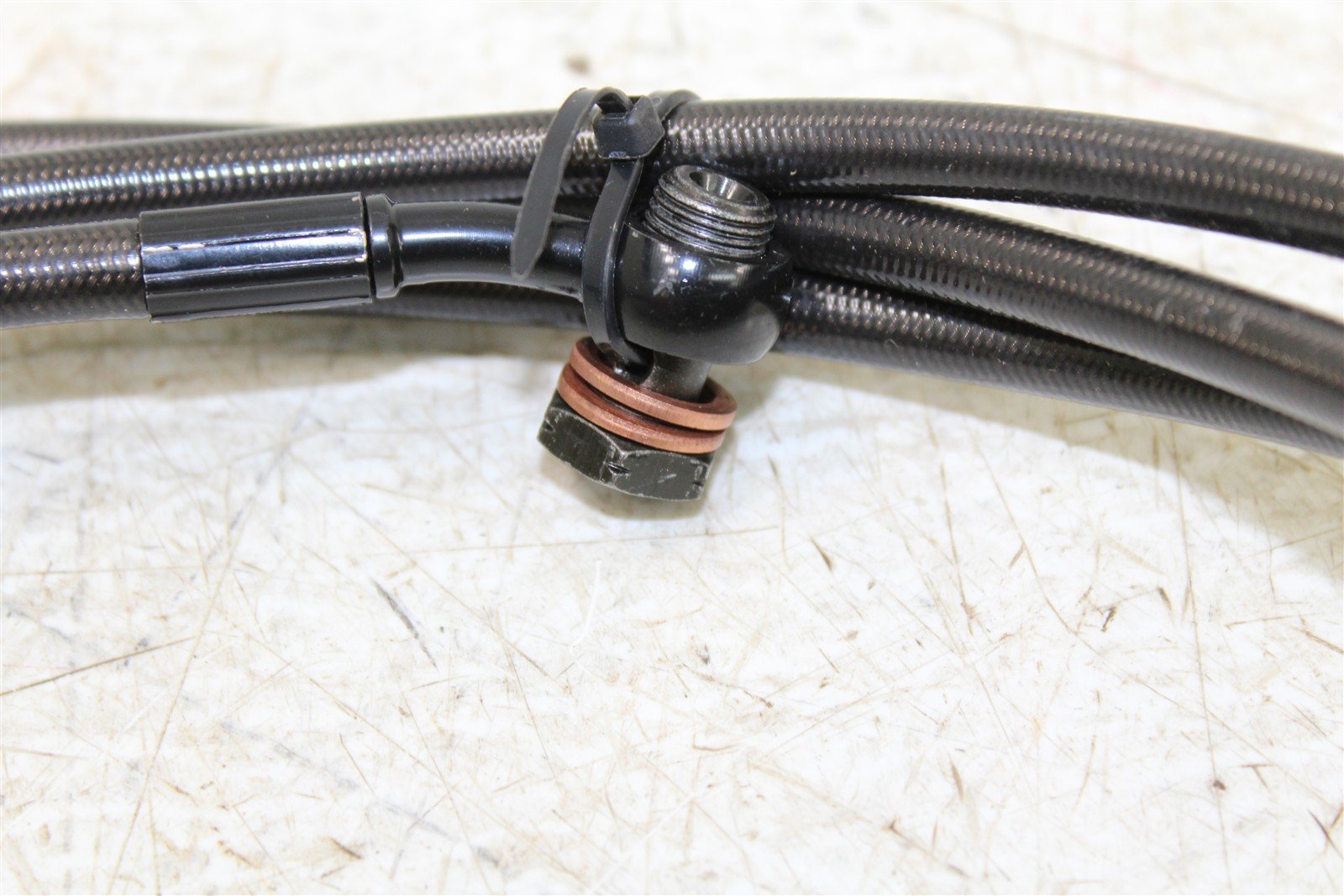 LA Choppers Extended Midnight Braided Hydraulic Clutch Line LA-8052C13M NEW 911G