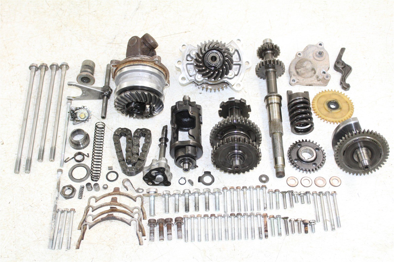2009 Yamaha Wolverine 450 4x4 Transmission Gears Shift Shaft Forks Drum 50126