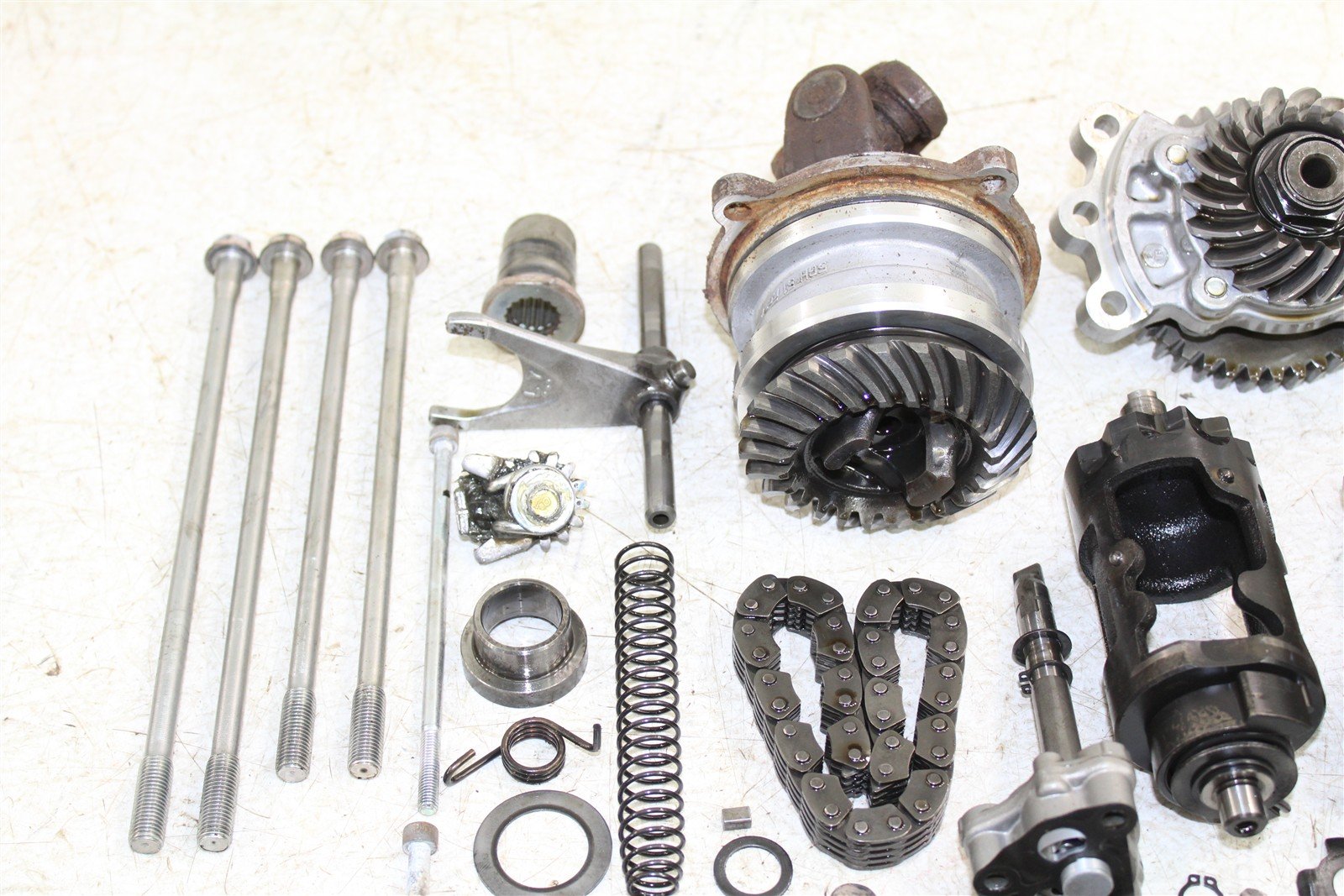 2009 Yamaha Wolverine 450 4x4 Transmission Gears Shift Shaft Forks Drum 50126