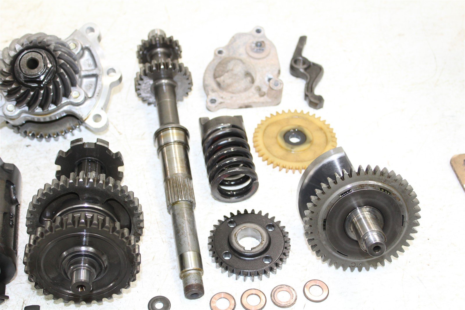 2009 Yamaha Wolverine 450 4x4 Transmission Gears Shift Shaft Forks Drum 50126