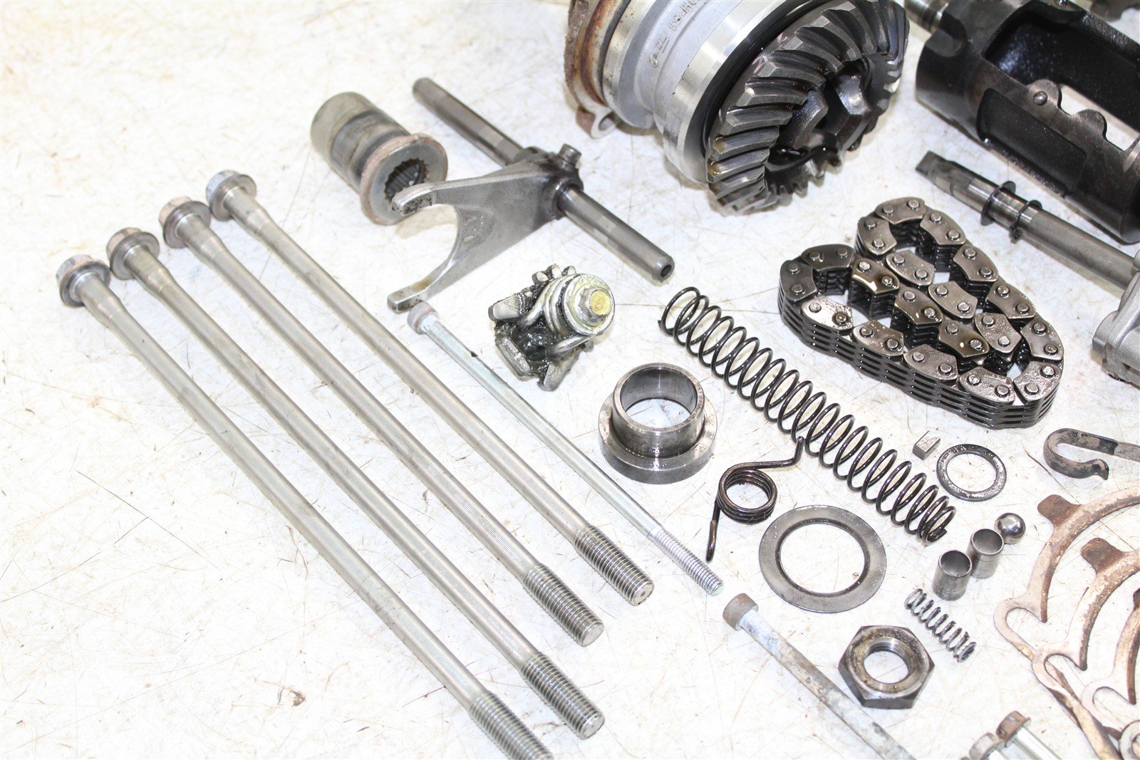 2009 Yamaha Wolverine 450 4x4 Transmission Gears Shift Shaft Forks Drum 50126