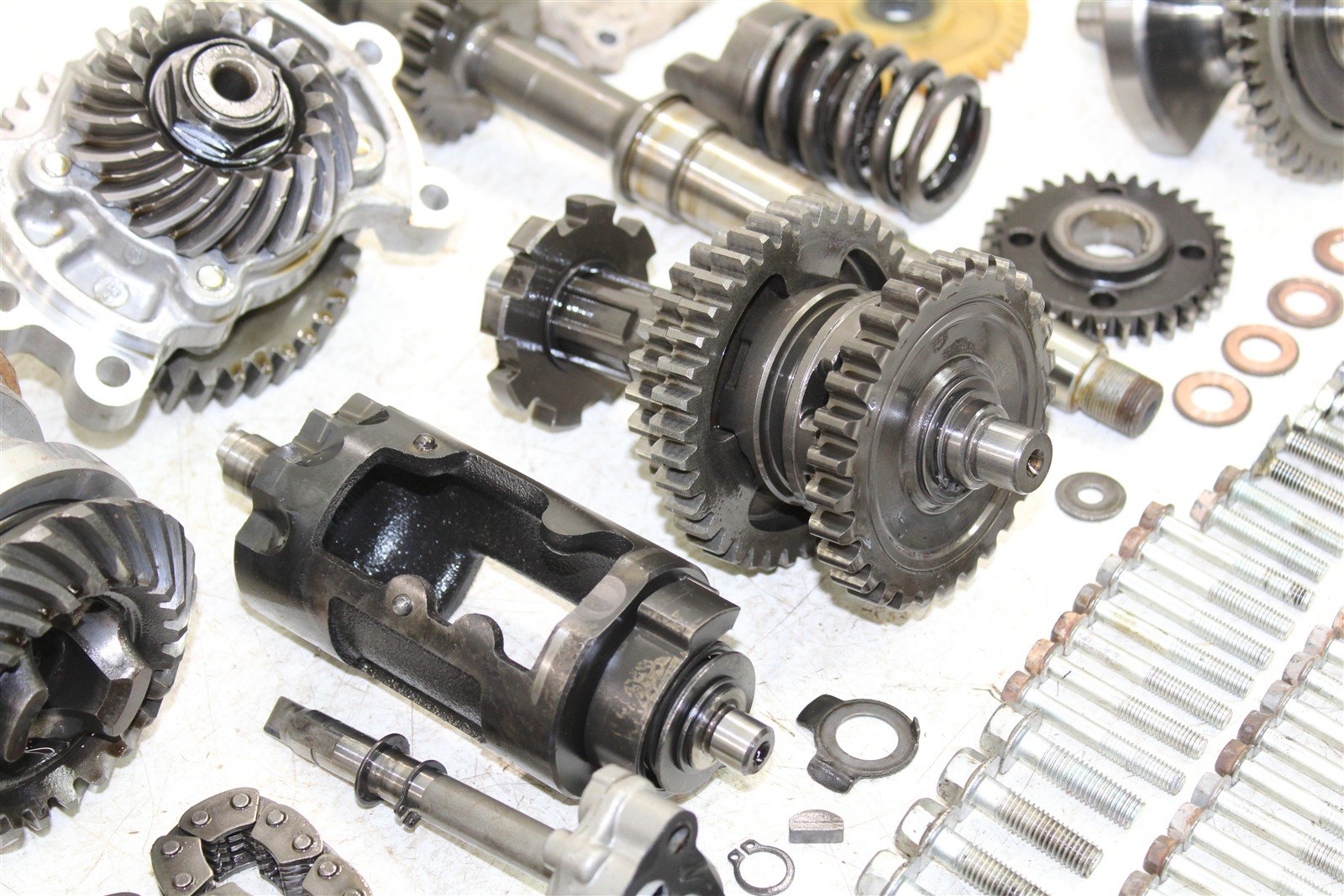 2009 Yamaha Wolverine 450 4x4 Transmission Gears Shift Shaft Forks Drum 50126