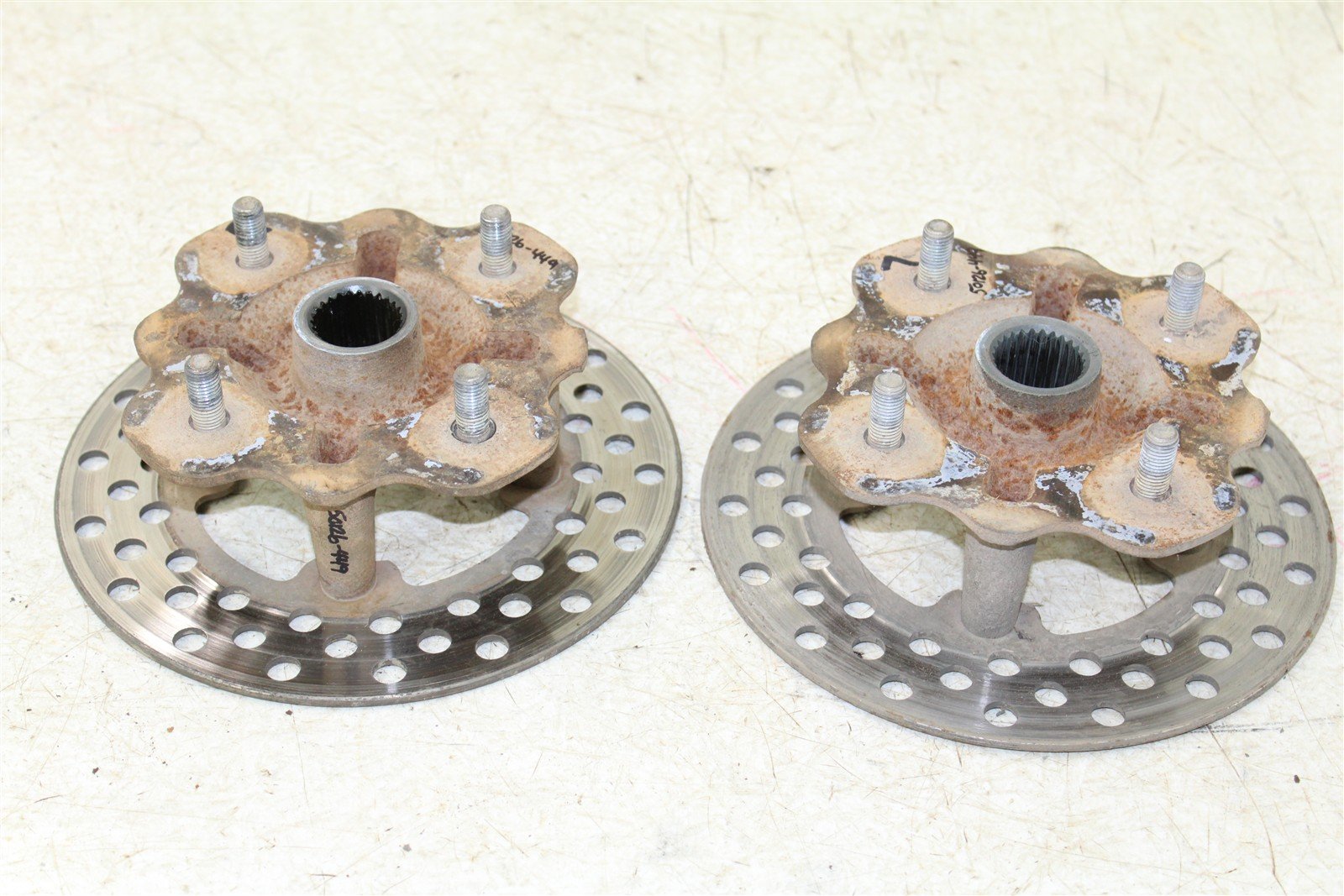 2009 Yamaha Wolverine 450 4x4 Front Hubs Brake Rotors 50126