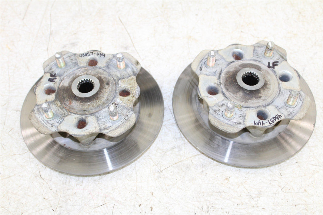 2003 Suzuki Vinson 500 4x4 Front Hubs Brake Rotors 43057