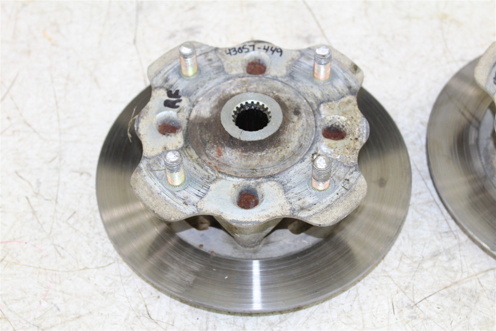 2003 Suzuki Vinson 500 4x4 Front Hubs Brake Rotors 43057