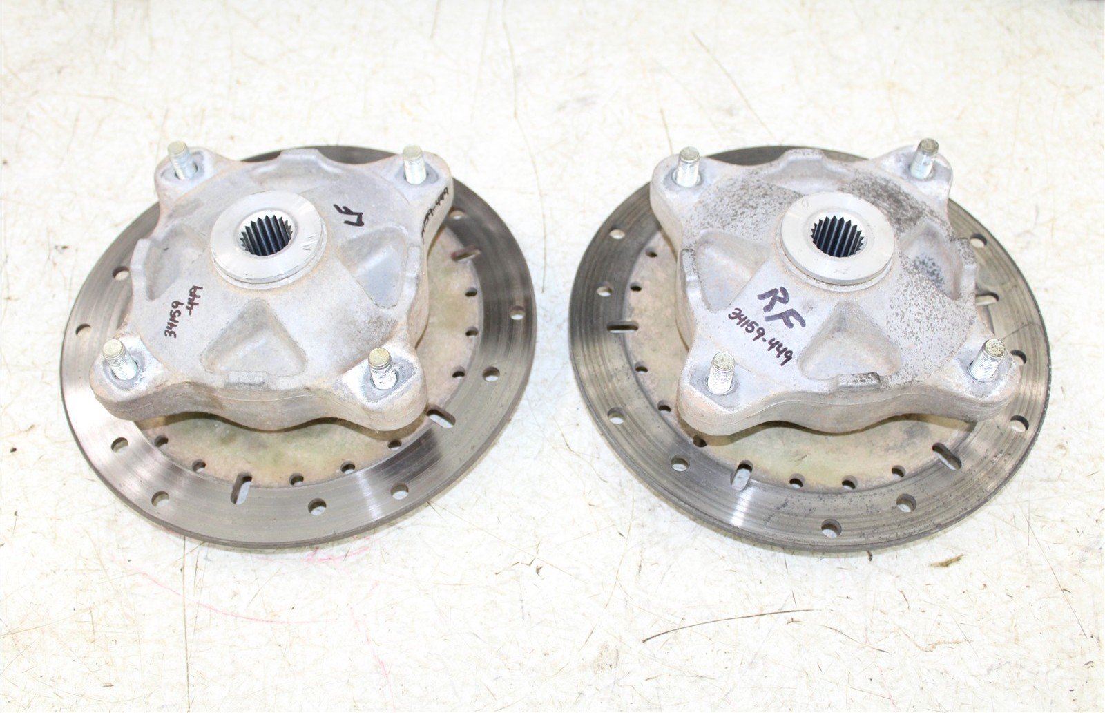 2004 Polaris ATP 330 4x4 Front Hubs Brake Rotors 34159