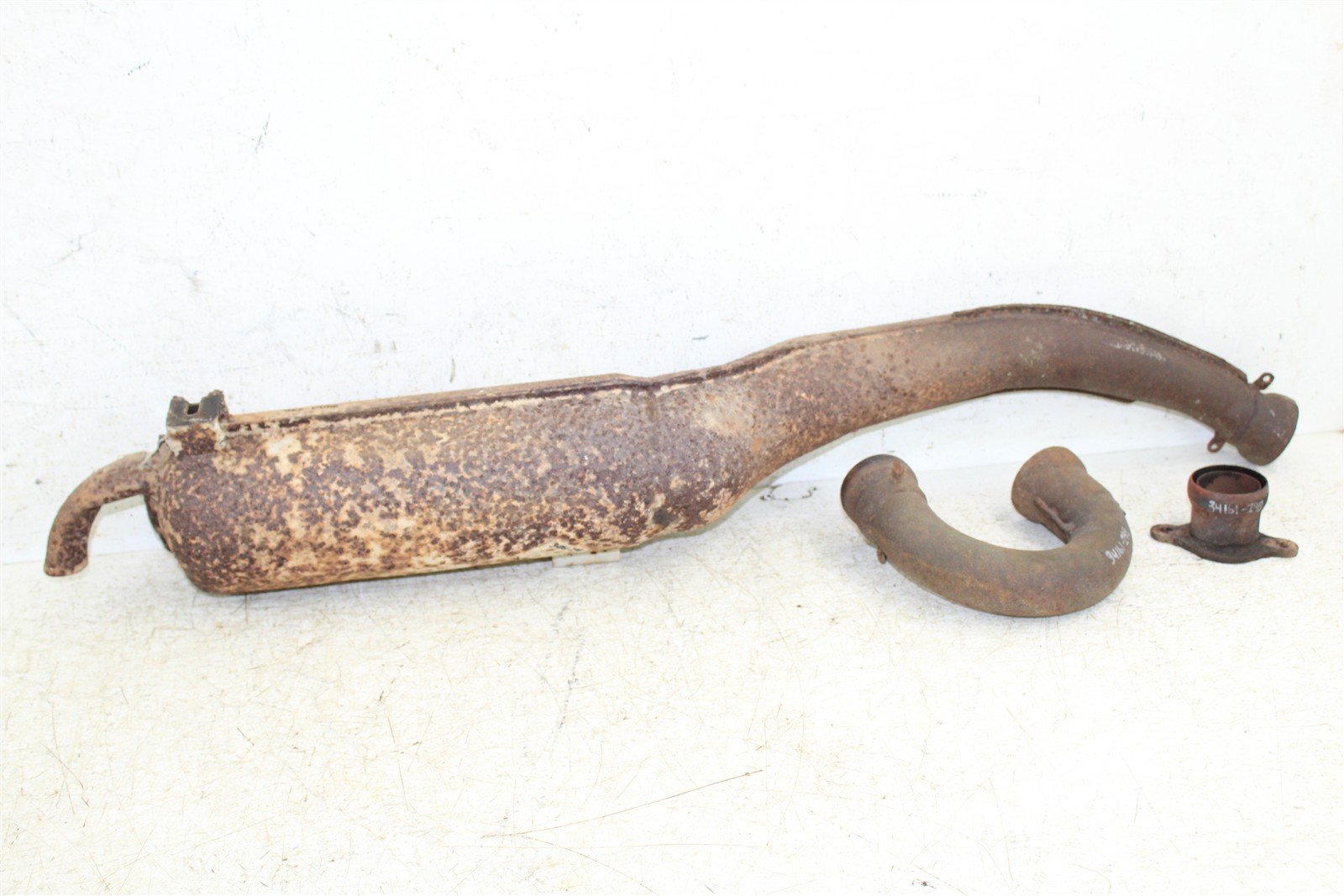 1991 Polaris Trail Boss 250 Exhaust Head Pipe Silencer Muffler 34159