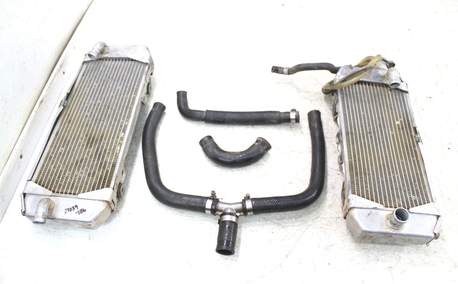 2009 Kawasaki KX 250F Radiators w/ Hoses Left Right 27039