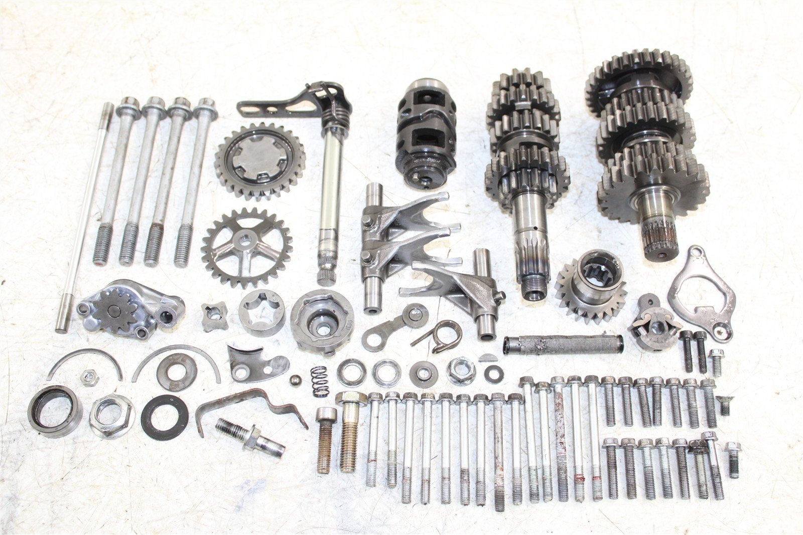 2009 Kawasaki KX 250F Transmission Gears Shaft Shift Drum 27039