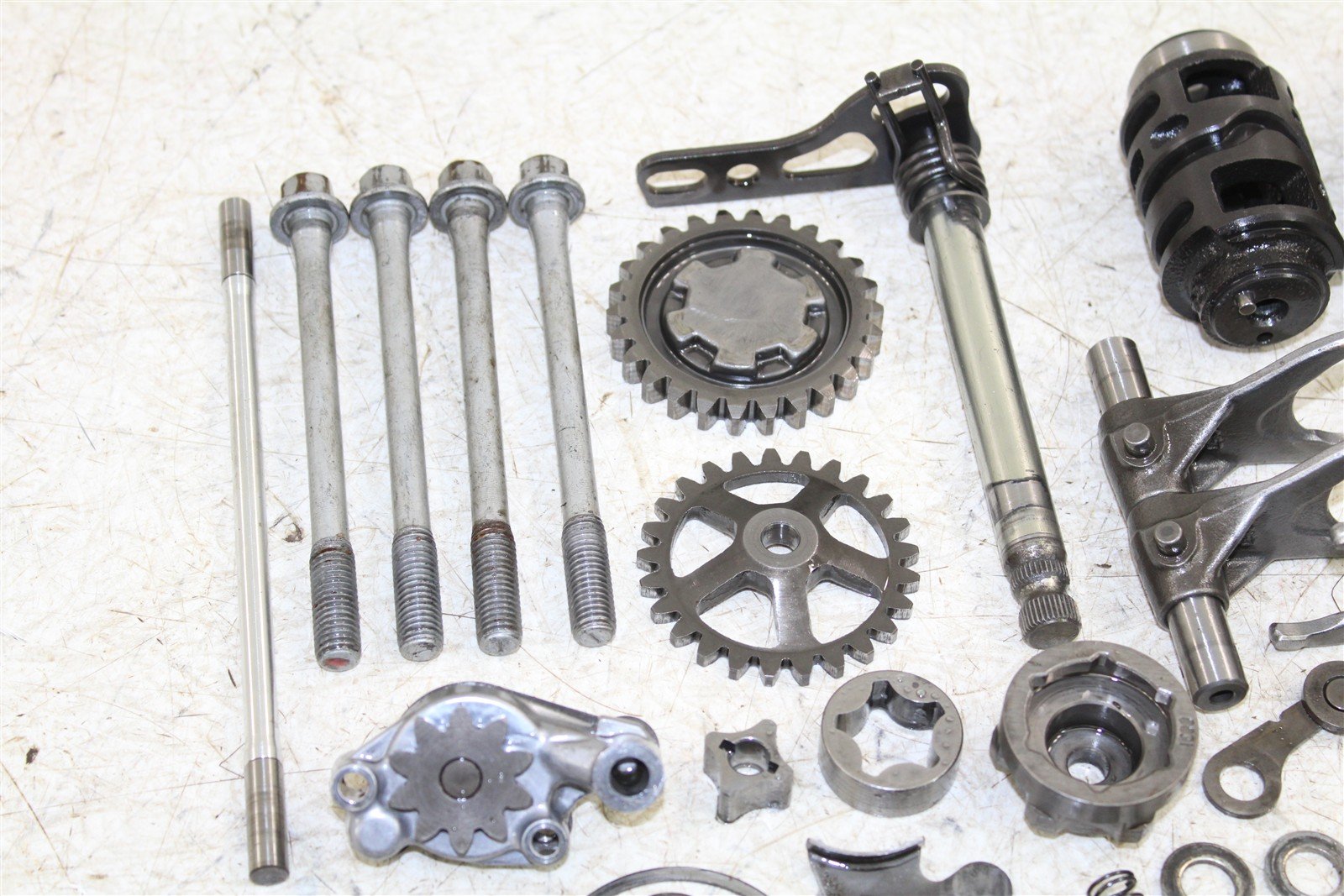 2009 Kawasaki KX 250F Transmission Gears Shaft Shift Drum 27039