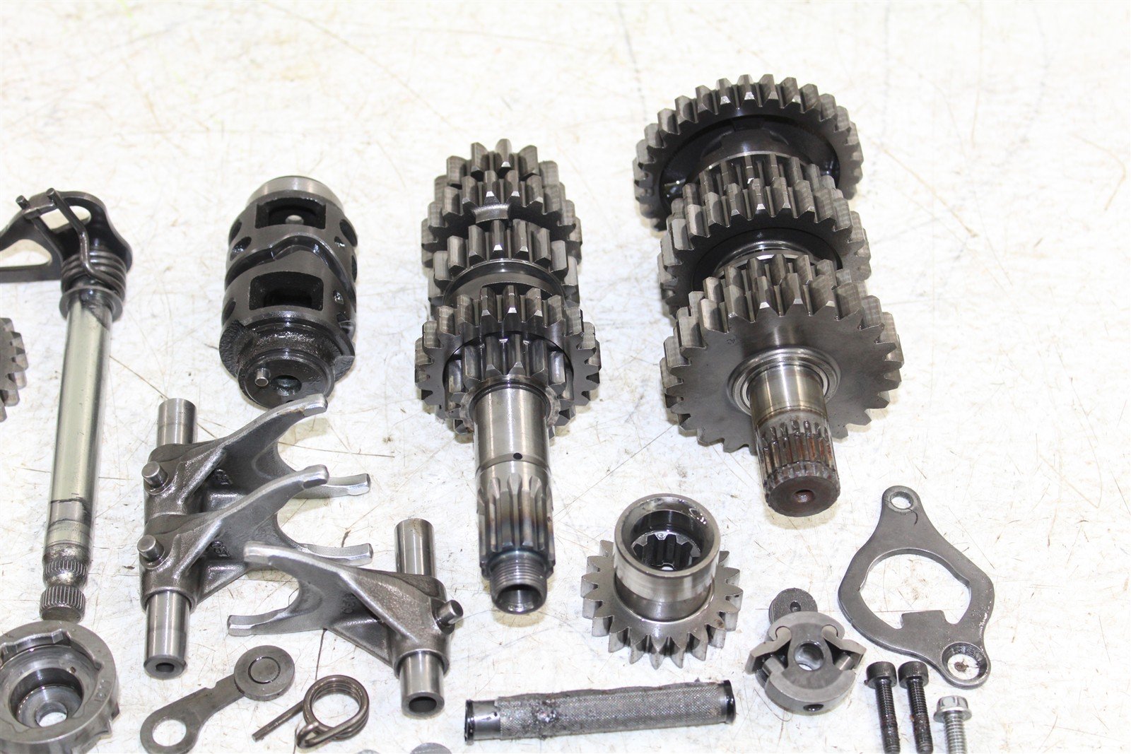 2009 Kawasaki KX 250F Transmission Gears Shaft Shift Drum 27039