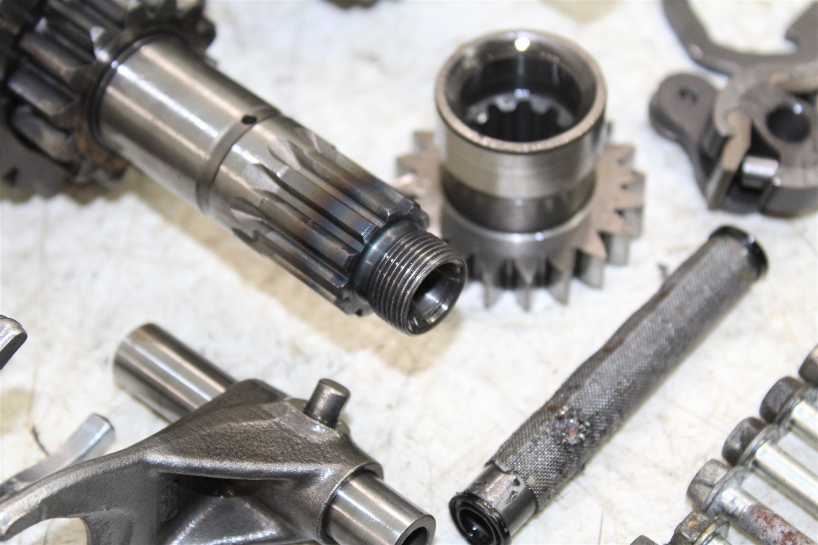 2009 Kawasaki KX 250F Transmission Gears Shaft Shift Drum 27039
