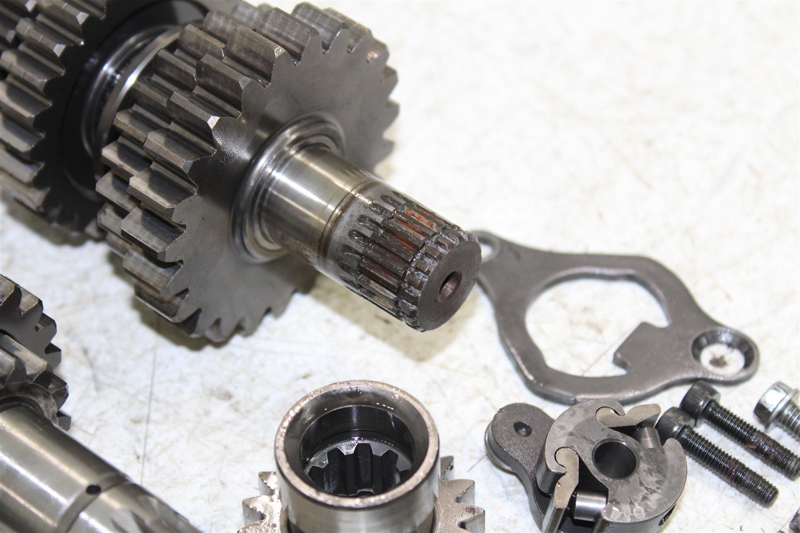 2009 Kawasaki KX 250F Transmission Gears Shaft Shift Drum 27039