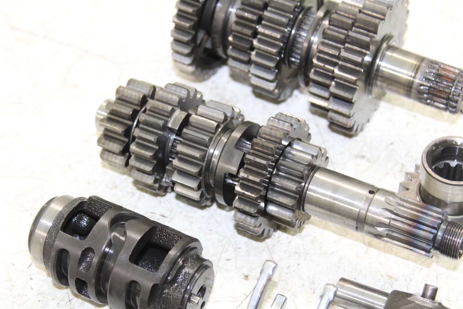 2009 Kawasaki KX 250F Transmission Gears Shaft Shift Drum 27039