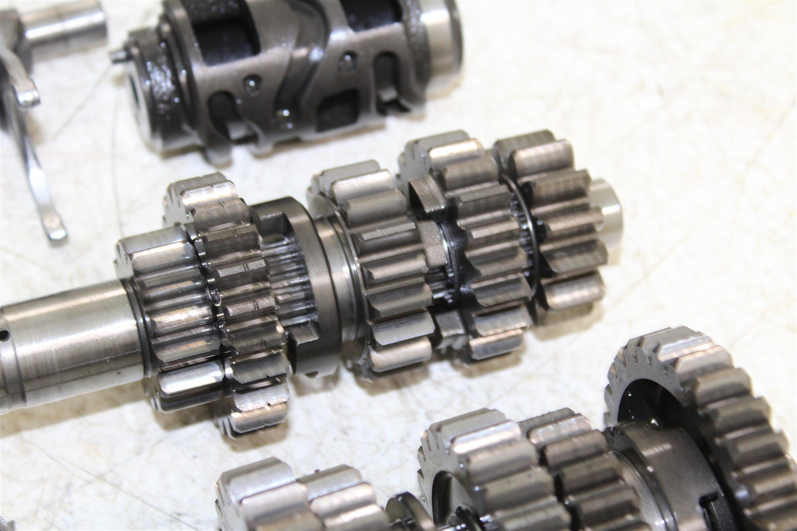 2009 Kawasaki KX 250F Transmission Gears Shaft Shift Drum 27039