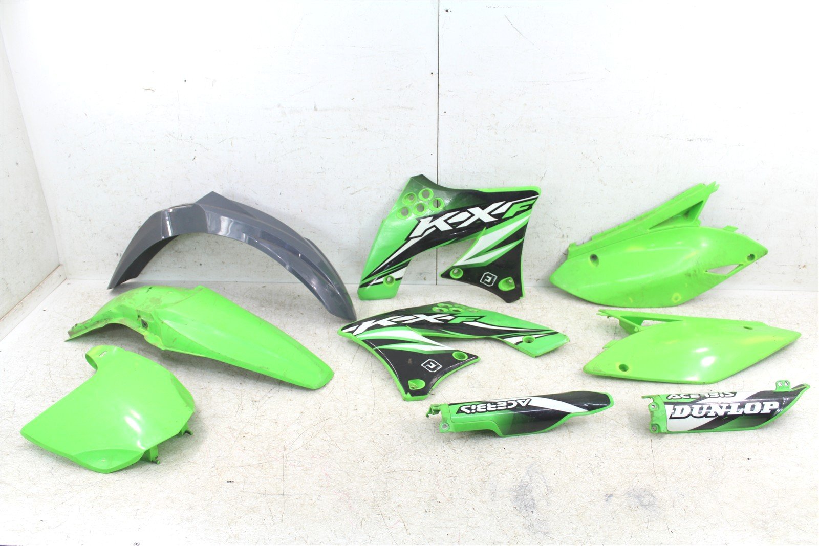 2009 Kawasaki KX 250F Fender Set Rear Front Number Plates Tank Shrouds 27039
