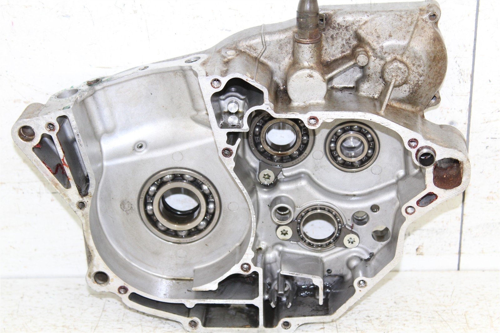 2009 Kawasaki KX 250F Engine Cases Crankcase Motor Left Right 27039