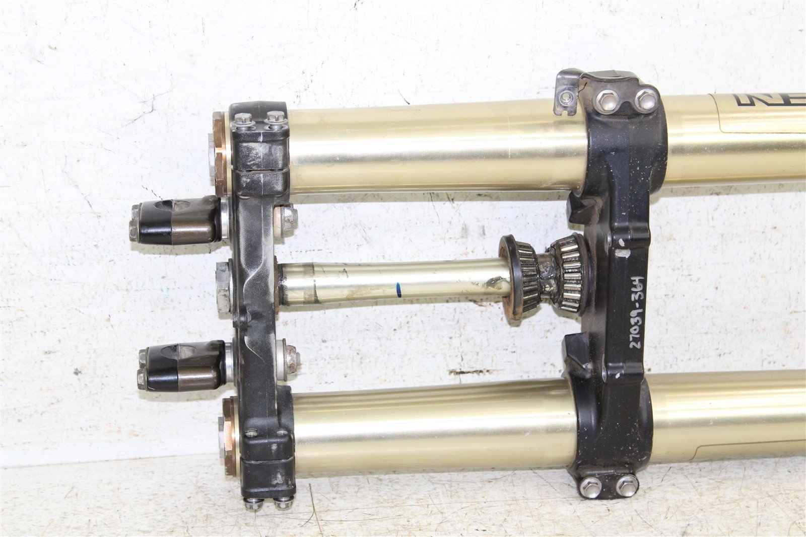 2009 Kawasaki KX 250F Fork Tubes Front Suspension Triple Clamps 27039