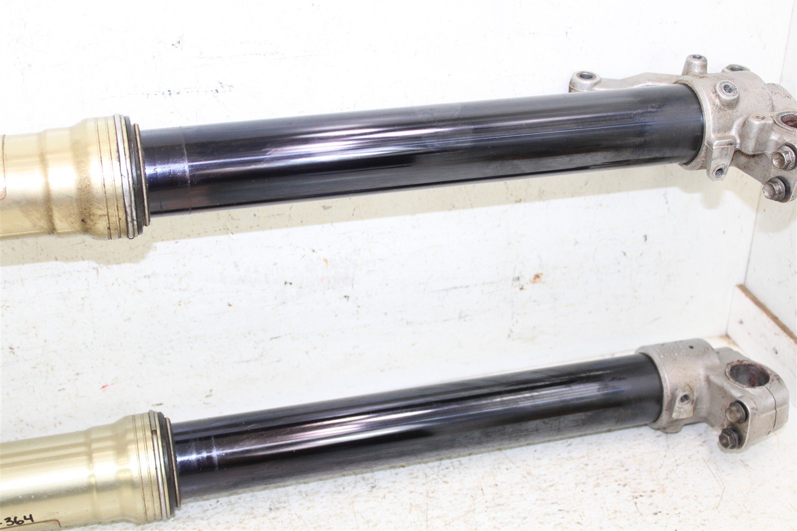 2009 Kawasaki KX 250F Fork Tubes Front Suspension Triple Clamps 27039