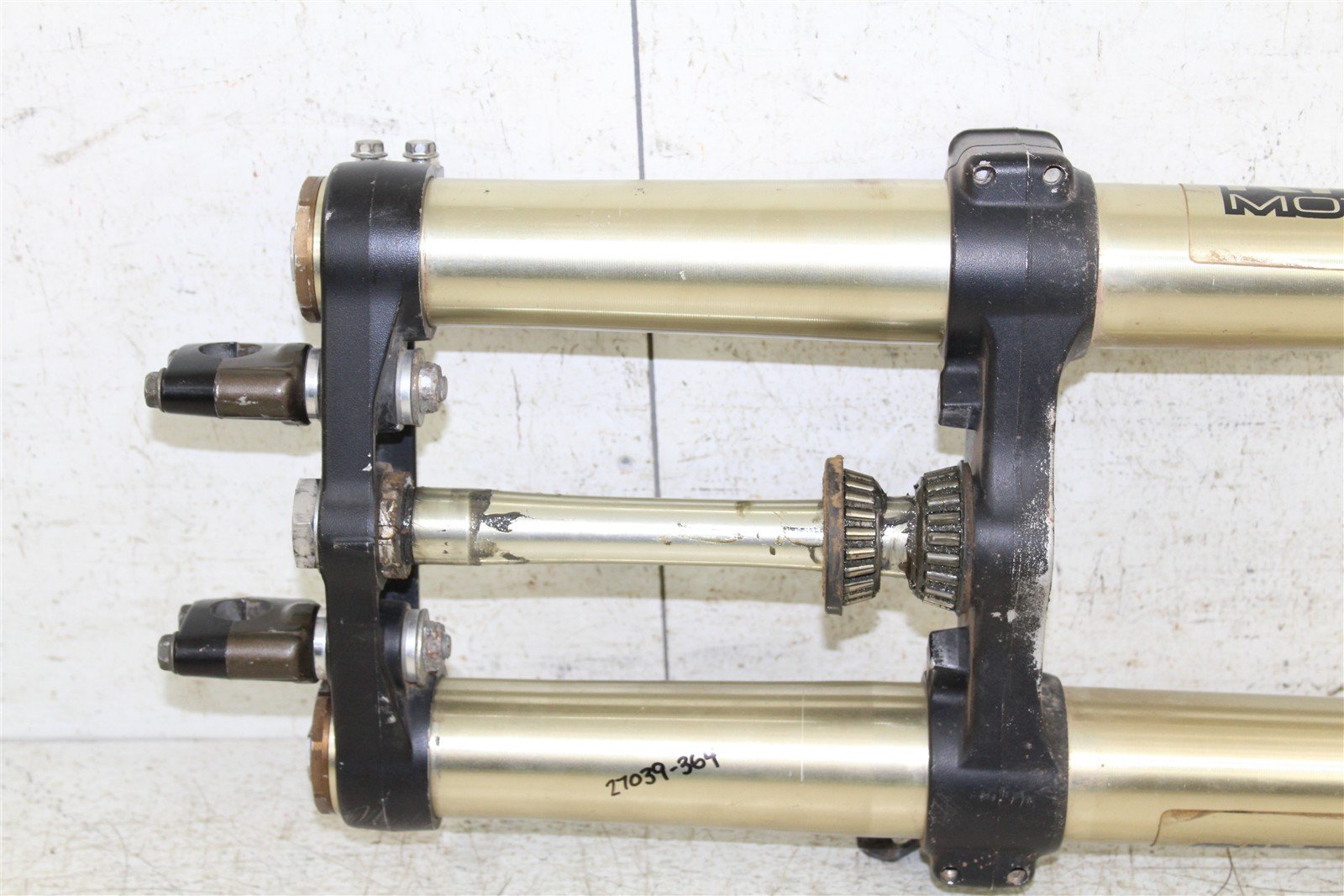 2009 Kawasaki KX 250F Fork Tubes Front Suspension Triple Clamps 27039