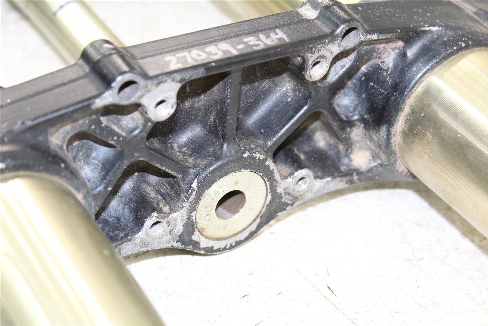 2009 Kawasaki KX 250F Fork Tubes Front Suspension Triple Clamps 27039