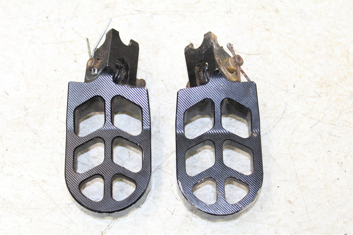 2009 Kawasaki KX 250F Foot Pegs Set Hardware Springs Rests 27039