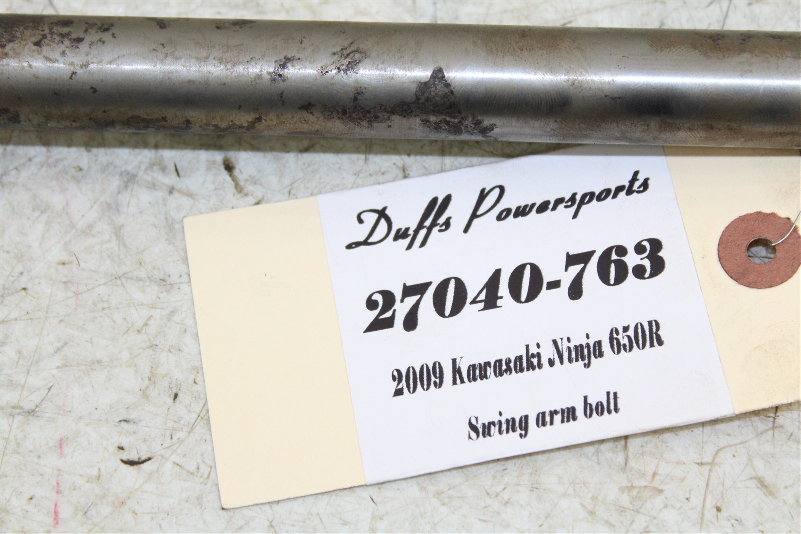 2009 Kawasaki Ninja 650R Swingarm Bolt Nut 27040