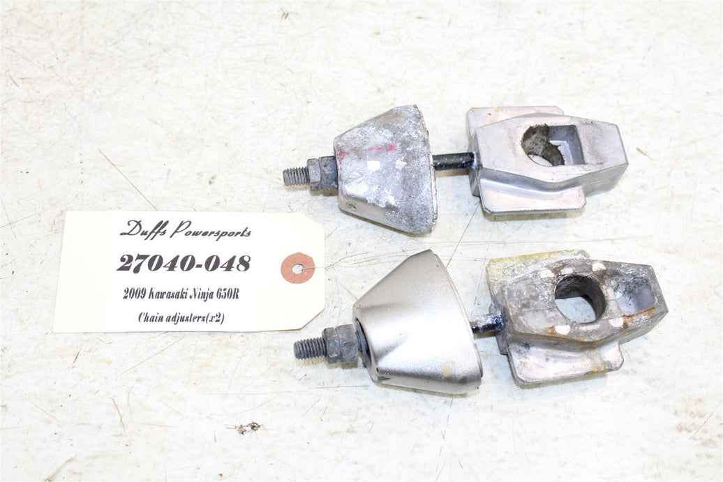 2009 Kawasaki Ninja 650R Rear Chain Adjusters 27040