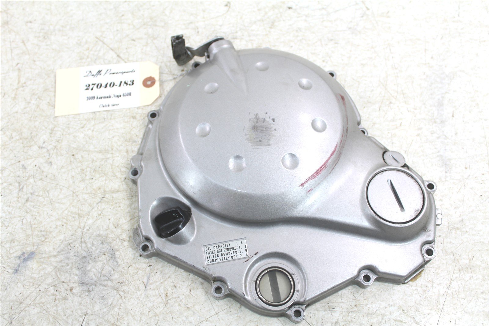 2007 Kawasaki Ninja 650R Clutch Cover 27040