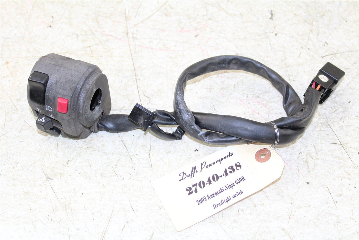 2009 Kawasaki Ninja 650R Headlight Directional Light Switch 27040