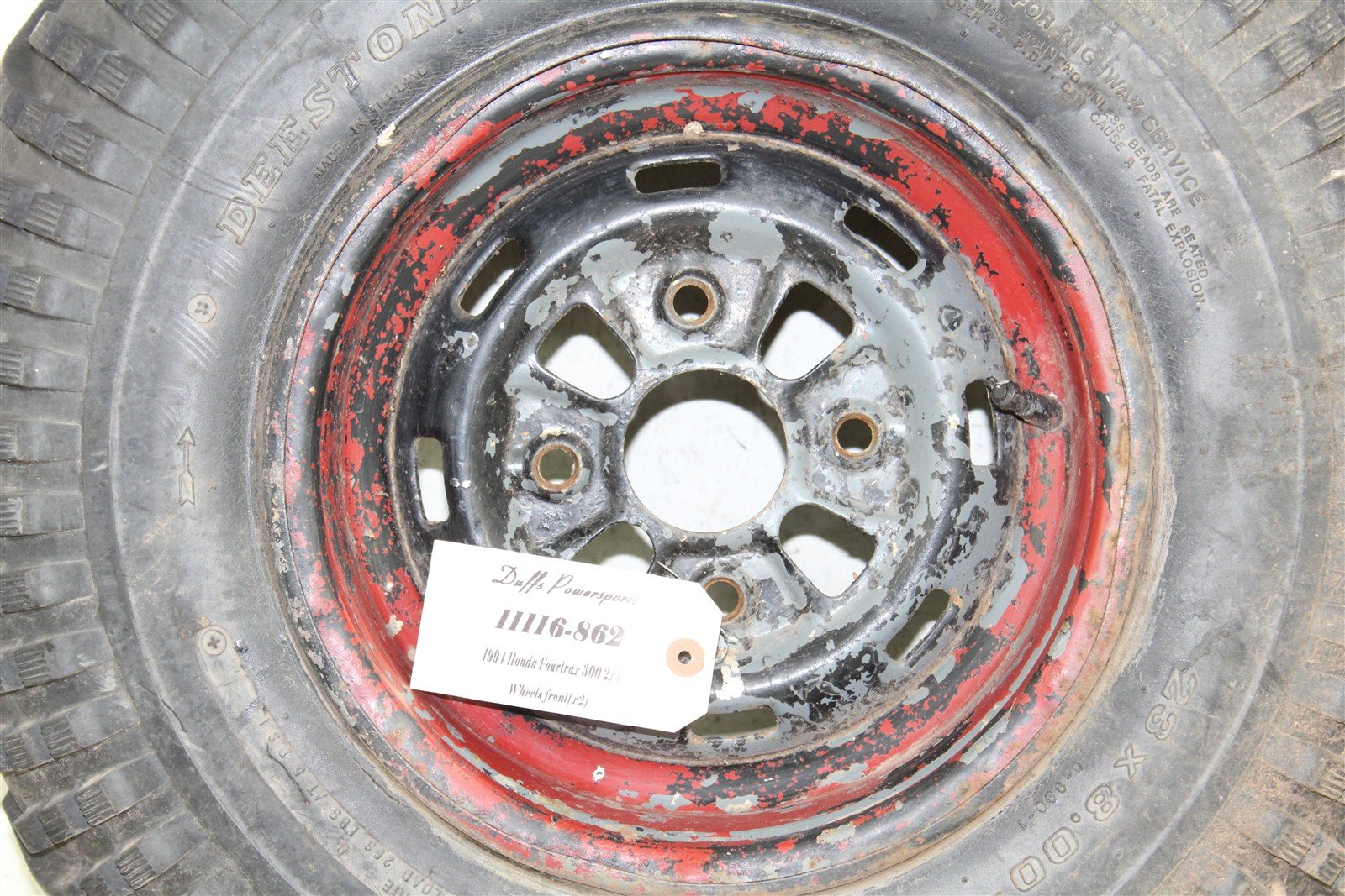 1994 Honda Fourtrax 300 2x4 Front Wheel Set Rims 11116