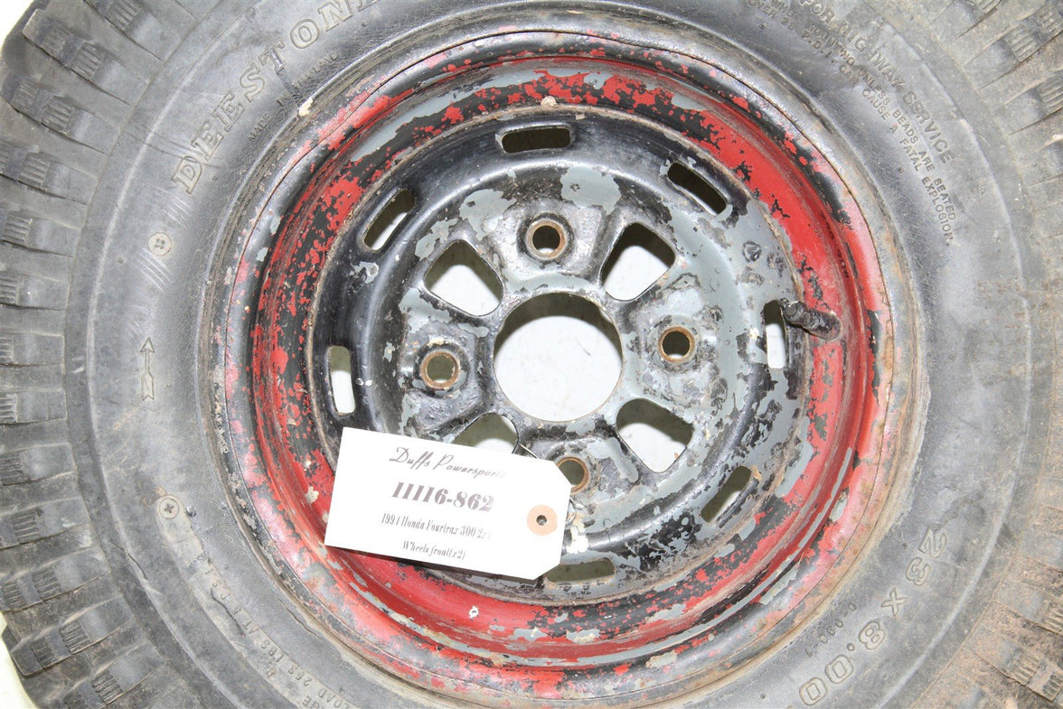 1994 Honda Fourtrax 300 2x4 Front Wheel Set Rims 11116