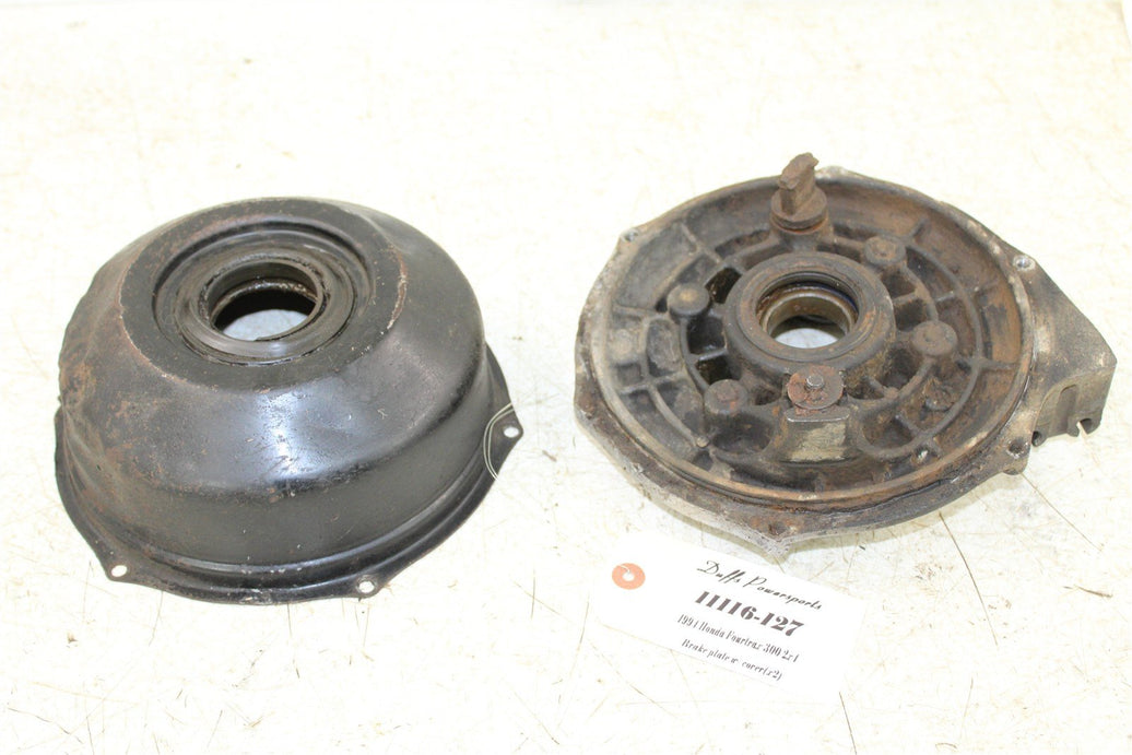 1994 Honda Fourtrax 300 2x4 Rear Brake Drum Backing Plate Panel Hub 11116