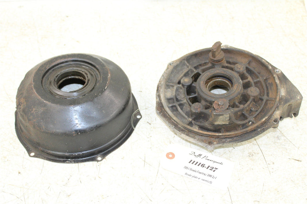 1994 Honda Fourtrax 300 2x4 Rear Brake Drum Backing Plate Panel Hub 11116