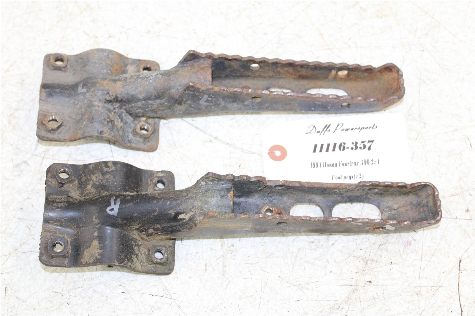 1994 Honda Fourtrax 300 2x4 Foot Pegs Rests Set Left Right 11116