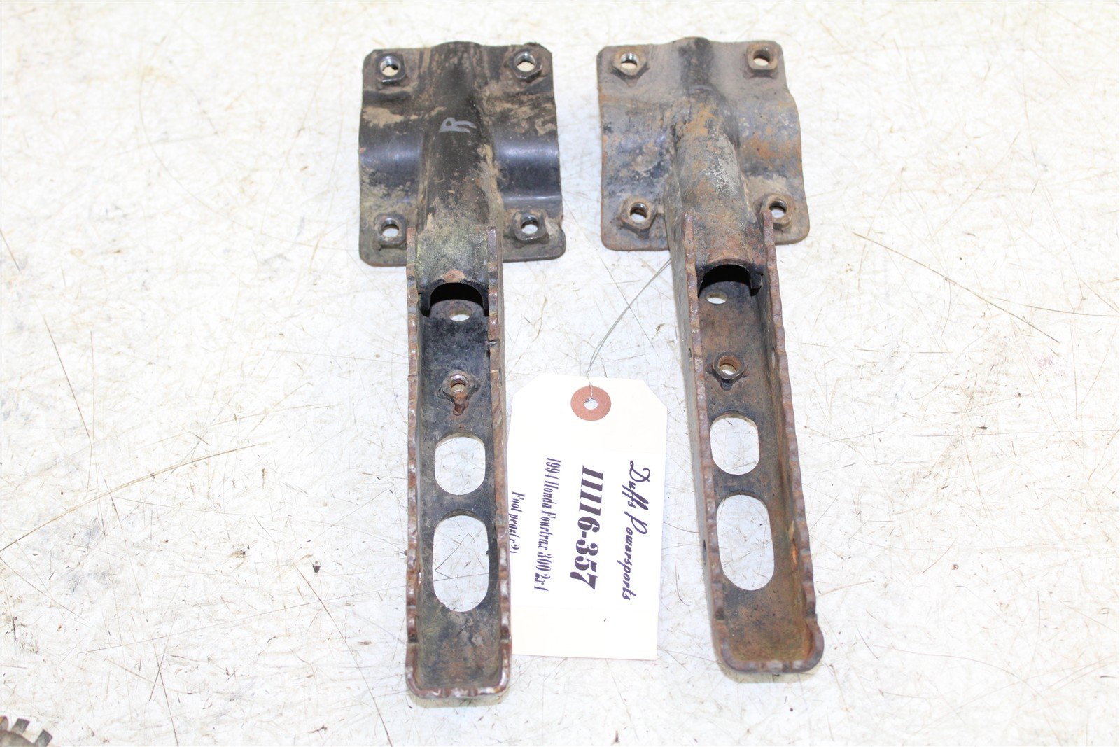 1994 Honda Fourtrax 300 2x4 Foot Pegs Rests Set Left Right 11116