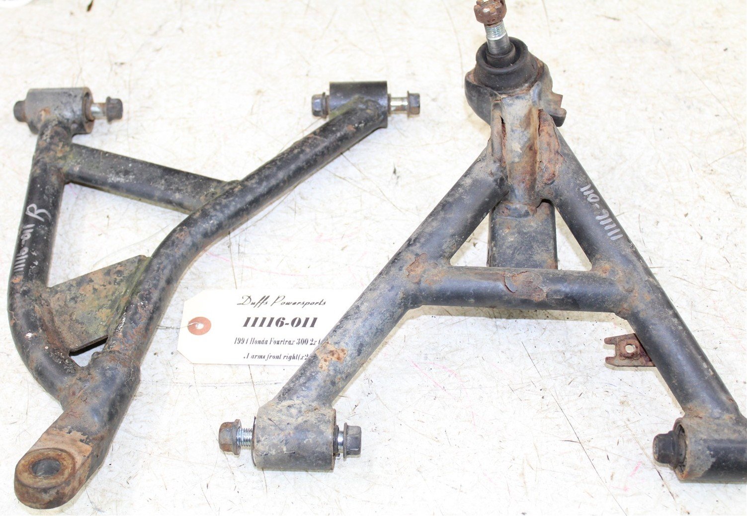 1994 Honda Fourtrax 300 2x4 Front Right Control A Arms Upper Lower 11116