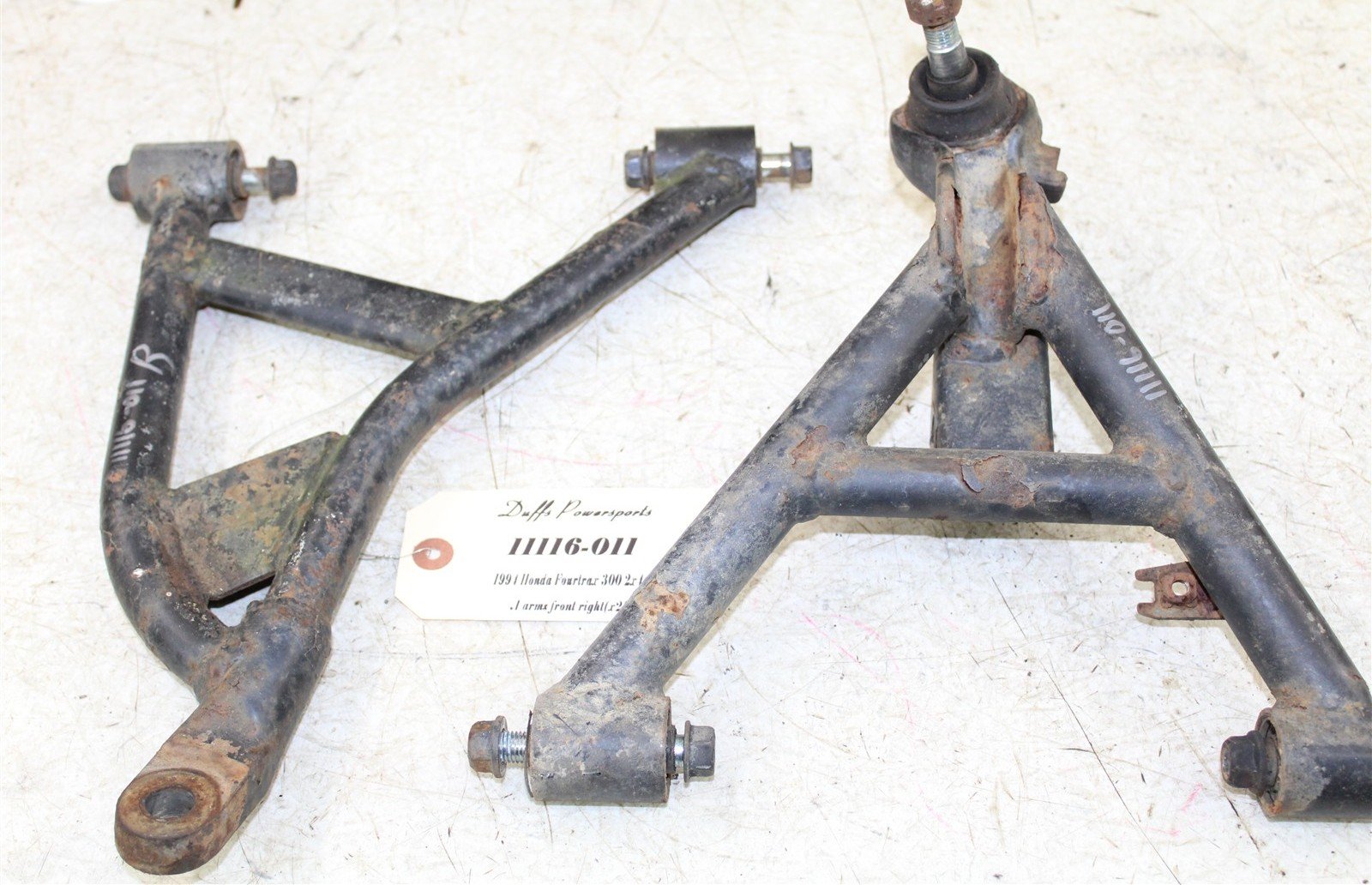 1994 Honda Fourtrax 300 2x4 Front Right Control A Arms Upper Lower 11116