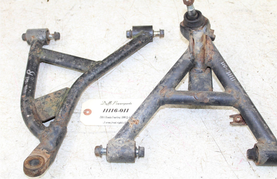 1994 Honda Fourtrax 300 2x4 Front Right Control A Arms Upper Lower 11116